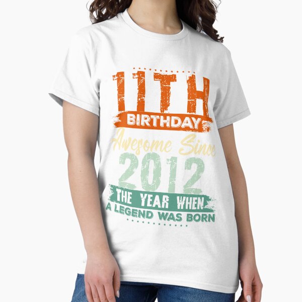 Cute Caticorn Awesome Since 2007 11th Birthday T-Shirt Gift Cute Caticorn Awesome Since 2007 11th Birthday T-Shirt Gift