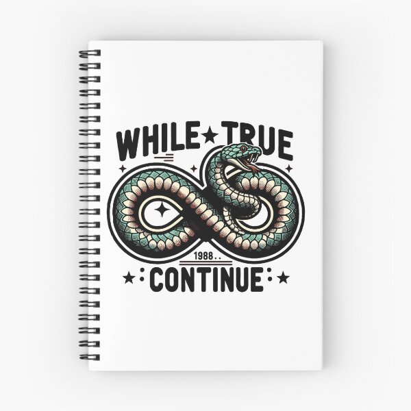 Item preview, While True Continue Python Infinite Loop designed and sold by ElLocoMus.