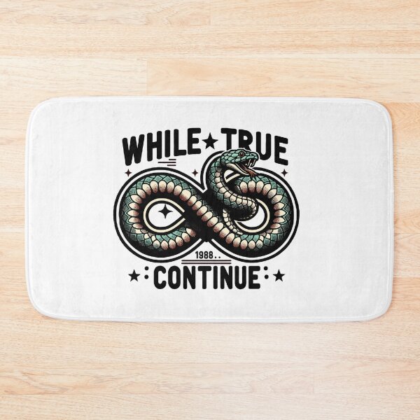 Item preview, While True Continue Python Infinite Loop designed and sold by ElLocoMus.