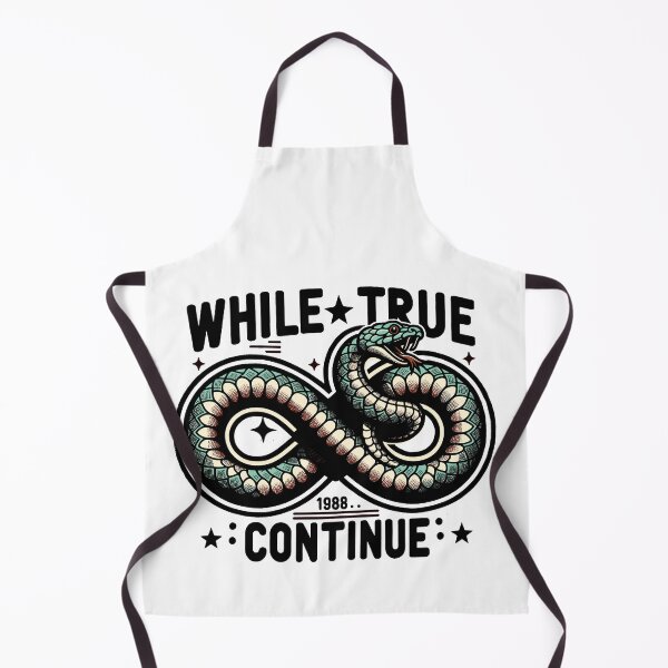 Item preview, While True Continue Python Infinite Loop designed and sold by ElLocoMus.