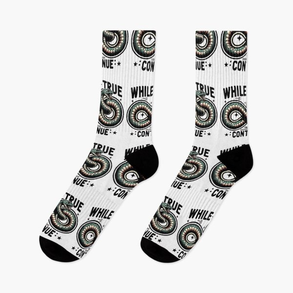 Item preview, While True Continue Python Infinite Loop designed and sold by ElLocoMus.