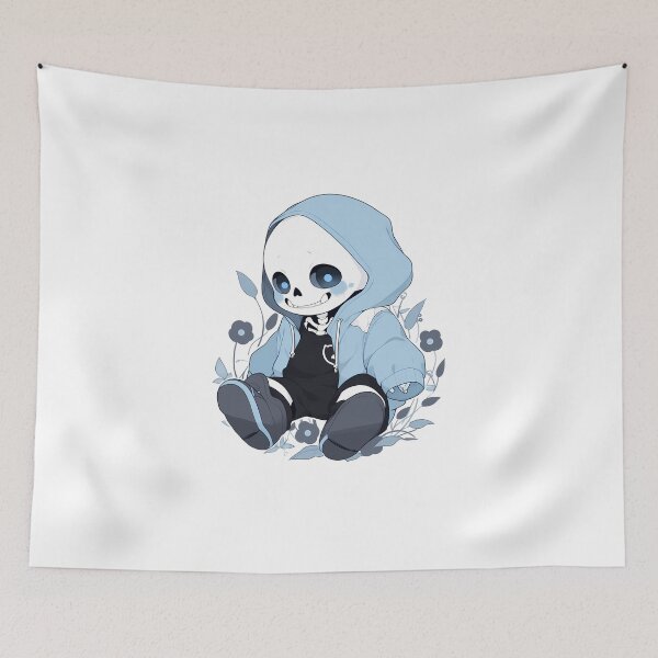 Item preview, Spooky Scary Skeleton Blue Kawaii for Halloween designed and sold by Anima-aesthetic.