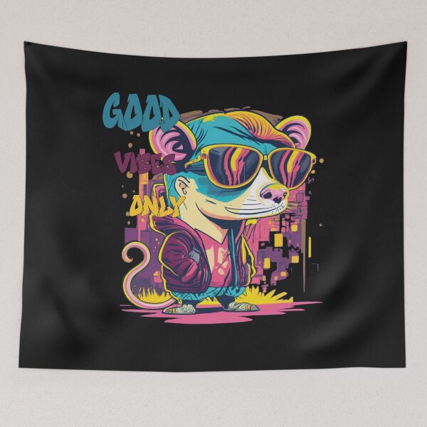 Item preview, Street style possum, good vibes only designed and sold by LuckyFamily.