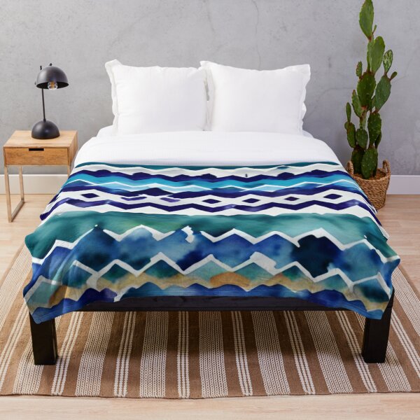 Item preview, Funky Geometric Blue Pattern designed and sold by AuraDesigner.