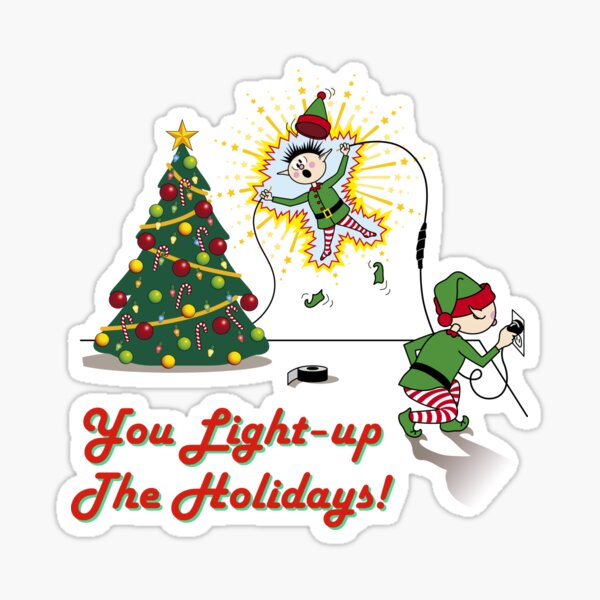 Item preview, Light-up the Holidays! Have an Electric Christmas!  designed and sold by HolidaysBlaze Designs For You.