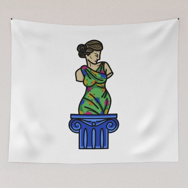 Item preview, Colorful Ancient Roman Greek Bust Sculpture designed and sold by radiantdark.