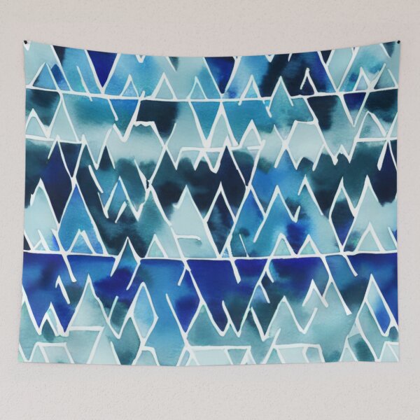 Item preview, Geometric Blue Watercolours designed and sold by AuraDesigner.