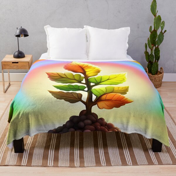 Item preview, Coral Bell Plant and Rainbow, Ai Generated Art designed and sold by ACC .