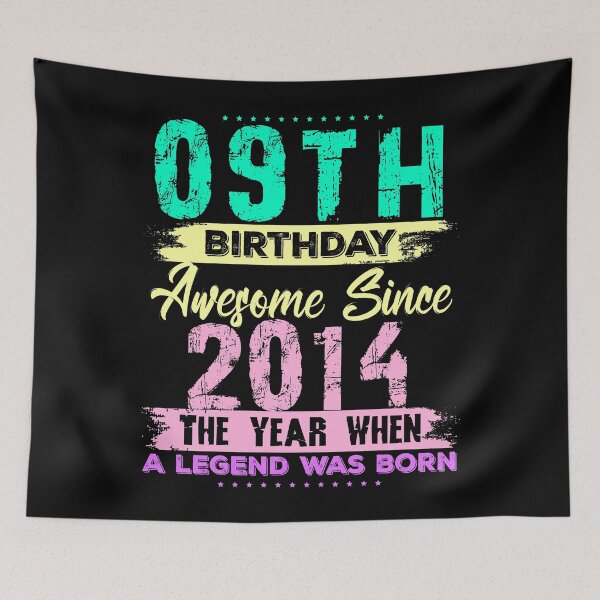 Item preview, Vintage 2014 09-Year-Old Limited Edition 09th Birthday designed and sold by AJ DESIGN.