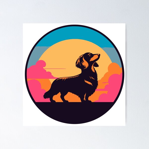 Item preview, Perro Wiener - Retro Boho designed and sold by TheGusDesigns.