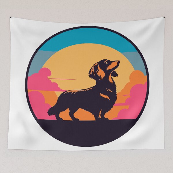 Item preview, Wiener Dog - Retro Boho   designed and sold by TheGusDesigns.