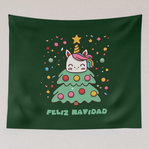 Item preview, feliz navidad unicornio designed and sold by jkrphoto.