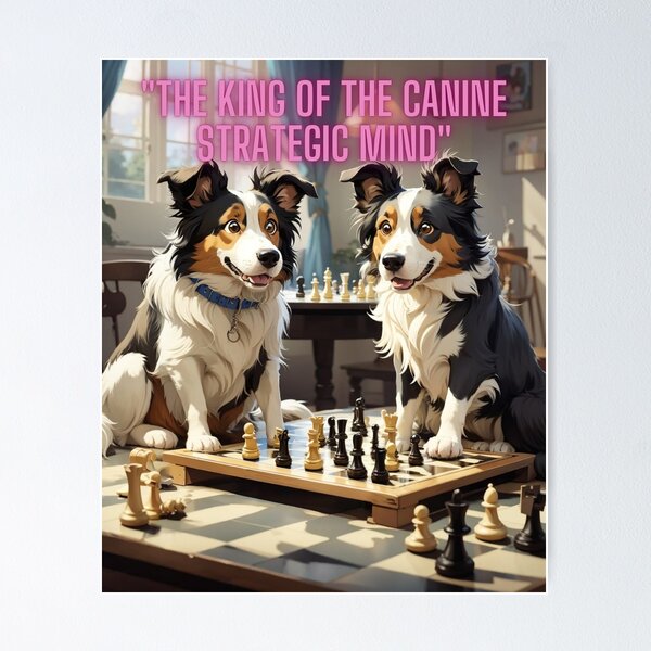 Item preview, Chess Dogs: A History of Strategic Canine Movements designed and sold by CreacionesLavin.