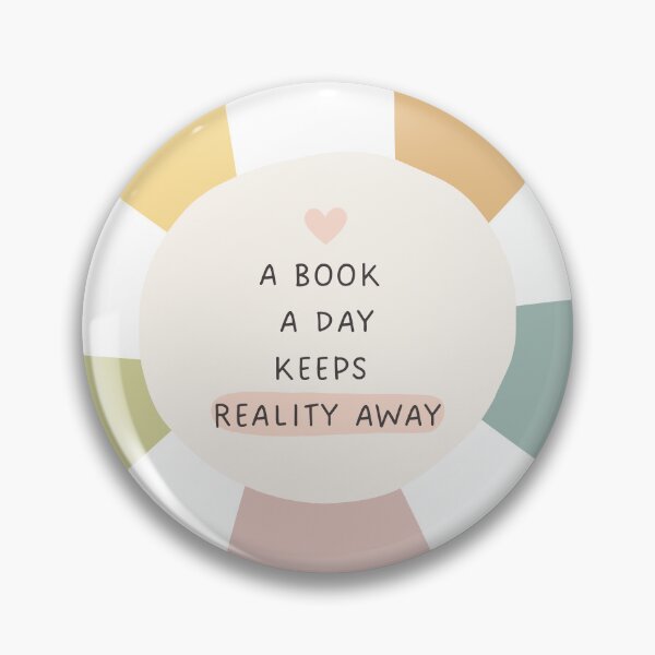 Item preview, A Book A Day Keeps Reality Away Sticker designed and sold by pinespice.