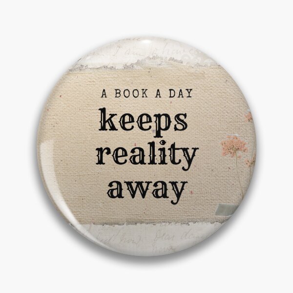 Item preview, A Book a Day Keeps Reality Away Sticker designed and sold by pinespice.