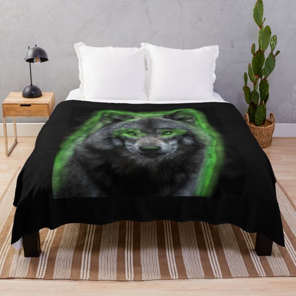 Item preview, green wolf designed and sold by MorphoCreations.