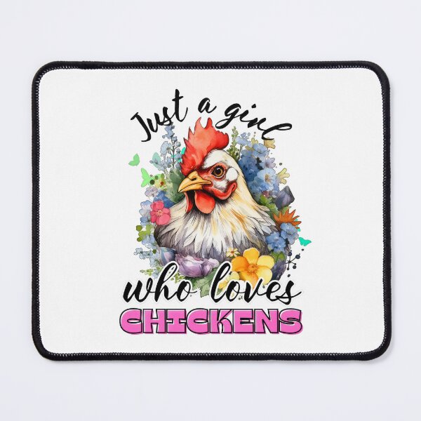Item preview, Just a Girl Who Loves Chickens designed and sold by CreativeTag.