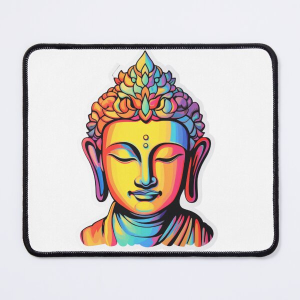 Item preview, Buddha Tie-Dye, buddha Modern art 3D , Digital Art Buddha Statue designed and sold by MartynGrey.