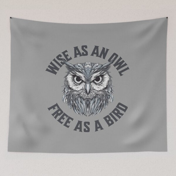Item preview, Wise as an owl, free as a bird designed and sold by InspireGlow.