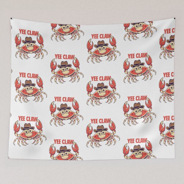 Item preview, Yee Claw Cowboy crab Yeehaw great gift idea Sticker designed and sold by lemamis.