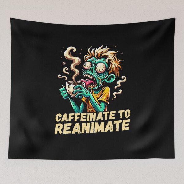 Item preview, Coffee-Deprived Zombie: Morning Brew Rescue, funny design, Coffee lover design, Morning Zombie designed and sold by rattob.