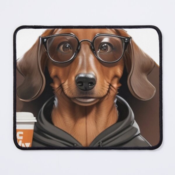 Item preview, Cool dog with coffee designed and sold by Tuczykson.