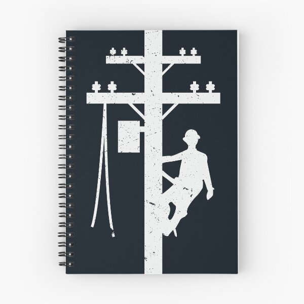 Item preview, Vintage Lineman Silhouette on Utility Poles designed and sold by LineXpressions.