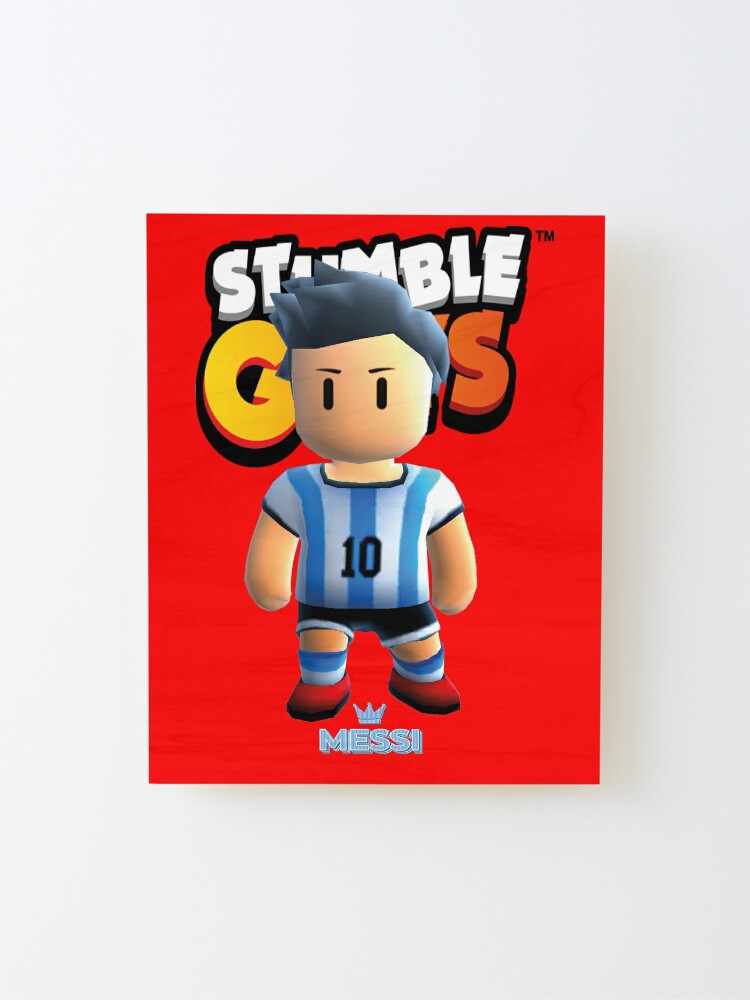 Messi stumble guys Kids T-Shirt by DofinaSur