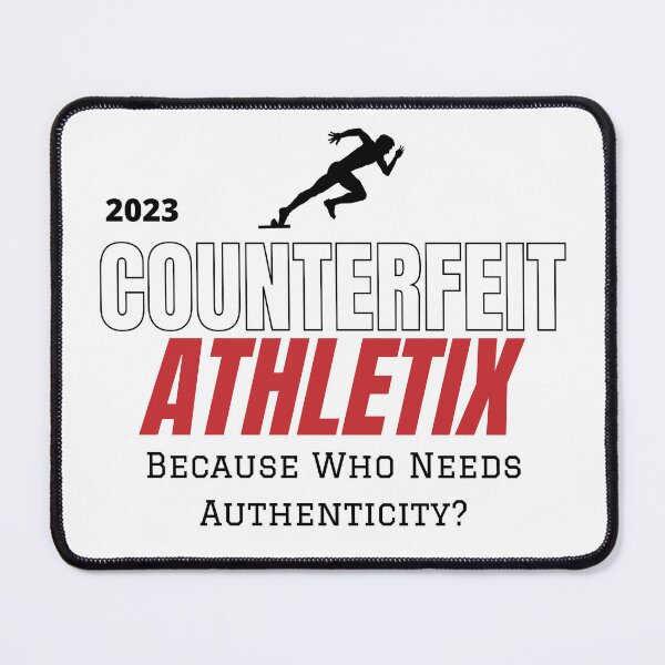 Item preview, Counterfeit Athletix sport logo parody - Funny sports brand design designed and sold by wholigans.