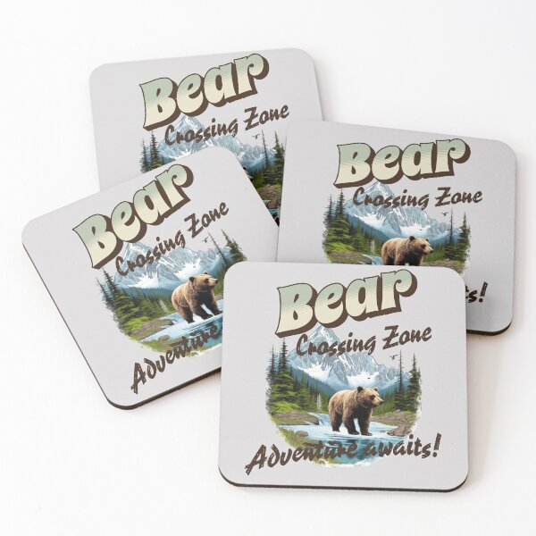 Item preview, Bear crossing zone - Wilderness territory – Solo traveler – Brave wilderness – Strange wilderness – Wilderness first aid – Wilderness therapy – Wilderness tour – Wilderness island. designed and sold by JansenGS.