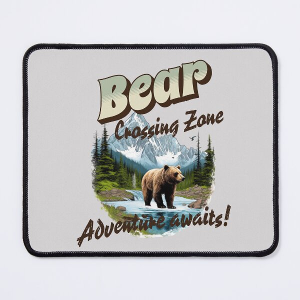 Item preview, Bear crossing zone - Wilderness territory – Solo traveler – Brave wilderness – Strange wilderness – Wilderness first aid – Wilderness therapy – Wilderness tour – Wilderness island. designed and sold by JansenGS.