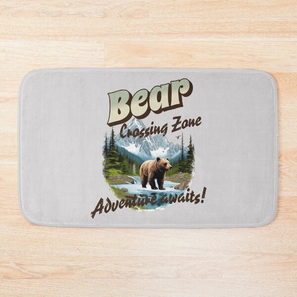 Item preview, Bear crossing zone - Wilderness territory – Solo traveler – Brave wilderness – Strange wilderness – Wilderness first aid – Wilderness therapy – Wilderness tour – Wilderness island. designed and sold by JansenGS.