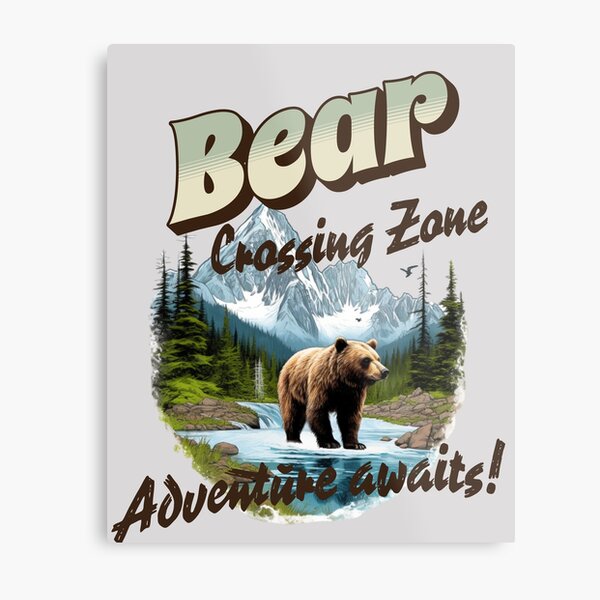 Item preview, Bear crossing zone - Wilderness territory – Solo traveler – Brave wilderness – Strange wilderness – Wilderness first aid – Wilderness therapy – Wilderness tour – Wilderness island. designed and sold by JansenGS.