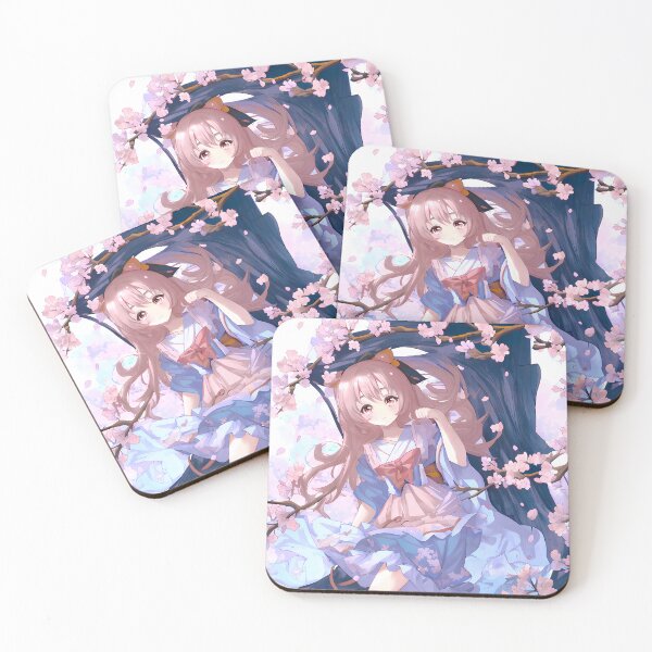 Item preview, Anime Girl Under A Cherry Blossom Tree designed and sold by Nina Baydur.