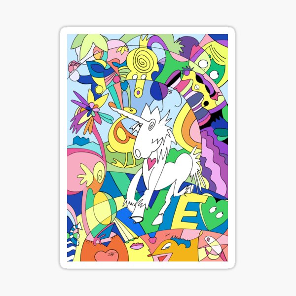 Unicorn Love Sticker