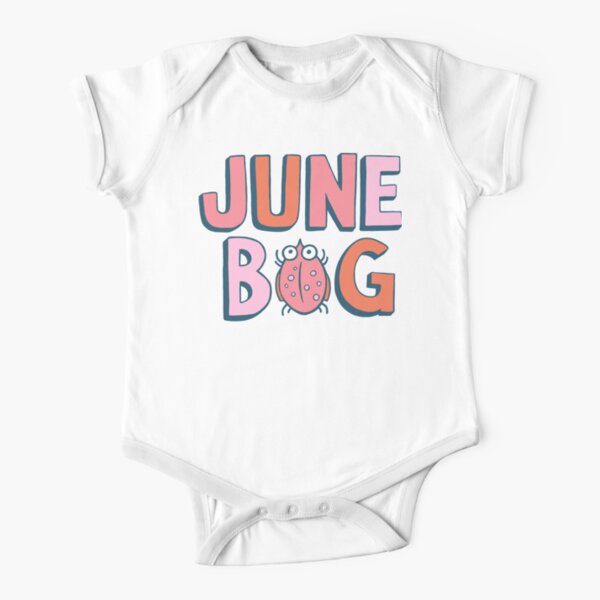 June Bug Onesie (pinks) Short Sleeve Baby One-Piece