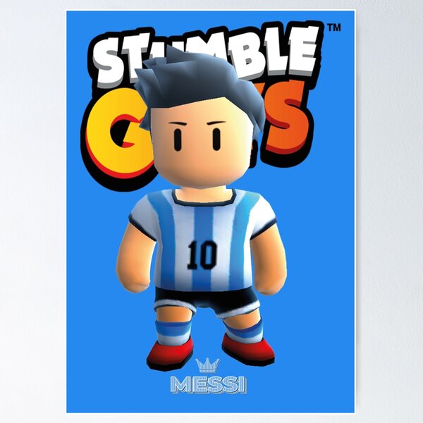 Messi stumble guys Kids T-Shirt by DofinaSur