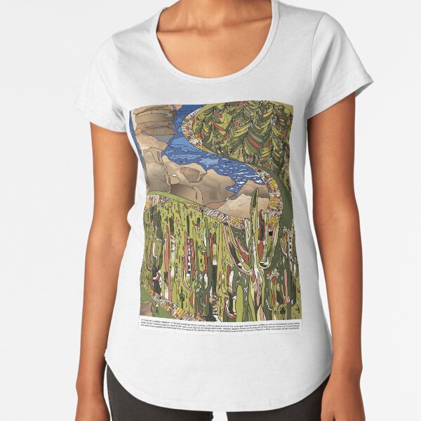 Cycling Mt Lemmon Highway / A Tucson Portrait Story Premium Scoop T-Shirt