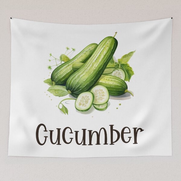 Item preview, Cucumber Illustration designed and sold by Sketch-Shack.