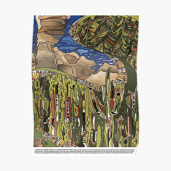 Cycling Mt Lemmon Highway / A Tucson Portrait Story Poster
