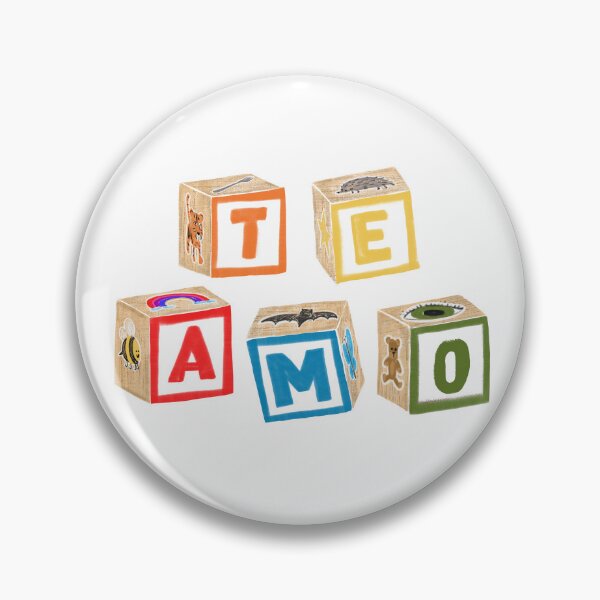 Item preview, Te Amo ABC Blocks designed and sold by lmhbooks.