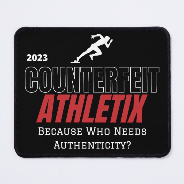 Item preview, Counterfeit Athletix sport logo parody - Funny sports brand design designed and sold by wholigans.
