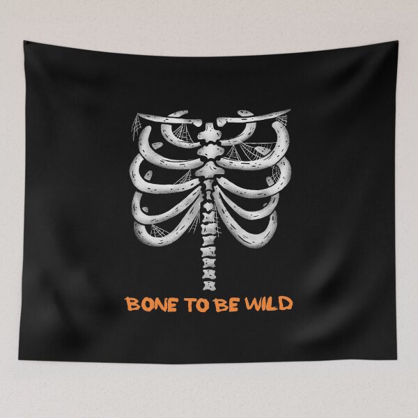 Item preview, Bad to the Bone - Skeleton Tee designed and sold by teecraftstudios.