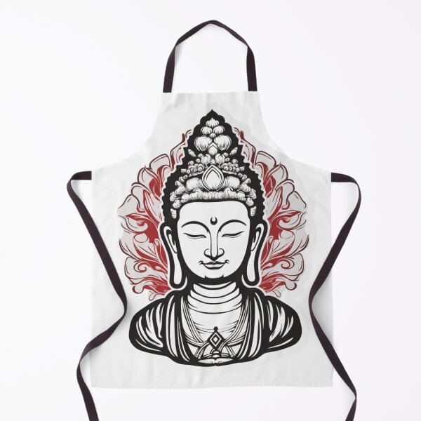 Item preview, buddha Modern art 3D Black White statue designed and sold by MartynGrey.