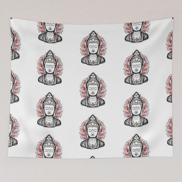 Item preview, buddha Modern art 3D Black White statue designed and sold by MartynGrey.