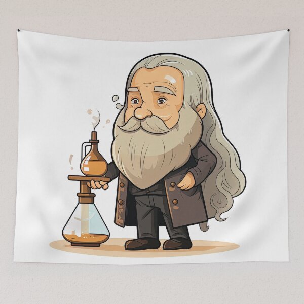 Item preview, Dmitri Mendeleev | cute style designed and sold by ComicsFactory.
