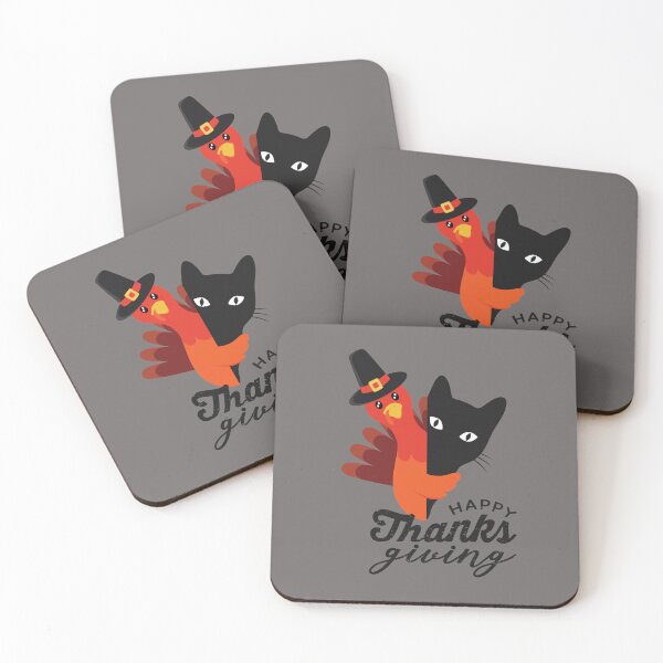 Item preview, Turkey and Cats  designed and sold by ValsCrazyCats.