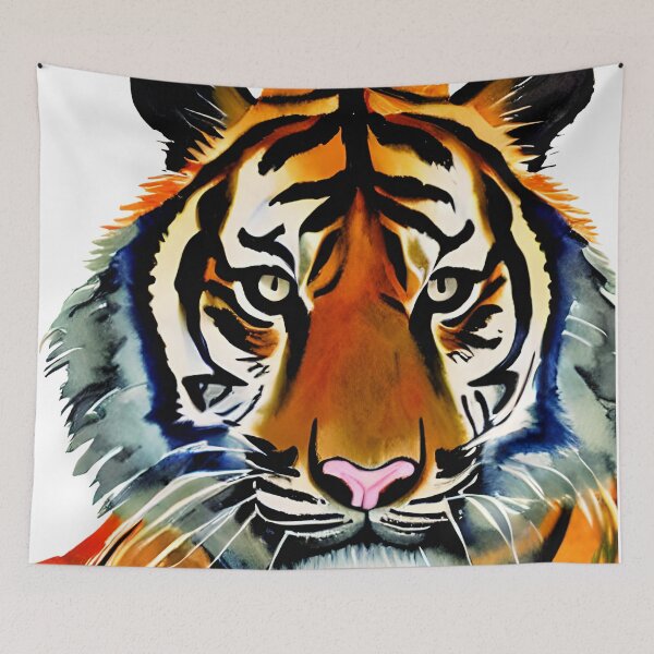 Item preview, Watercolor Tiger designed and sold by FlutterByH.