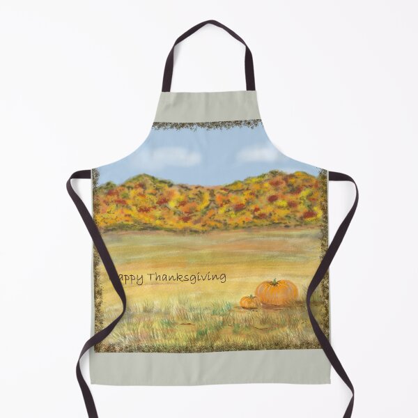 Happy Thanksgiving original digital image Apron