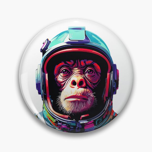 Item preview, Astrochimp Monkey in space designed and sold by Inky-Spiration.